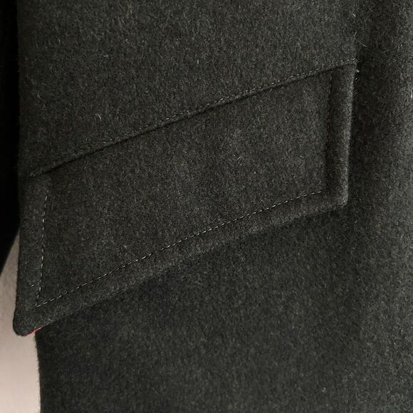 VTG Weather Winky Wool Schoolboy Blazer Coat Dark Green Kids 14/16 XL - Picture 6 of 16